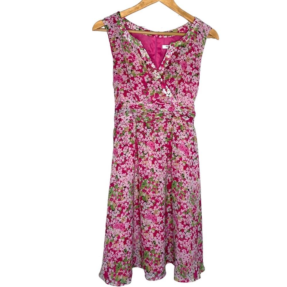 DressBarn Floral Dress Women 12 Petite Cottagecore Romantic Spring Summer !